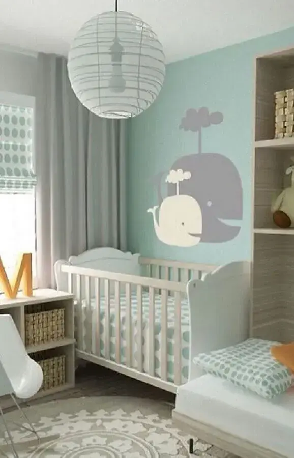 quarto de bebê verde menta Foto Archzine