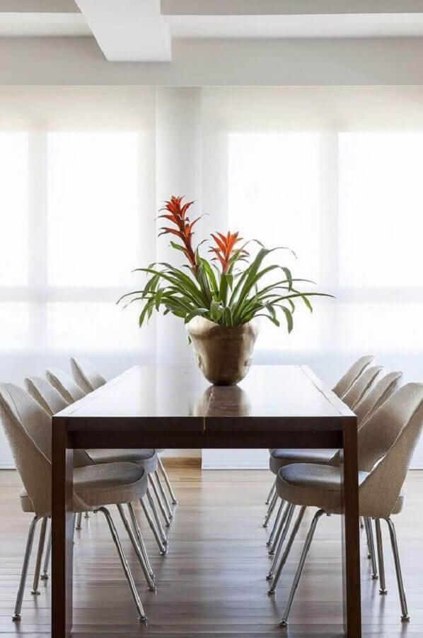 vaso com flores para mesa de jantar Foto Pinterest