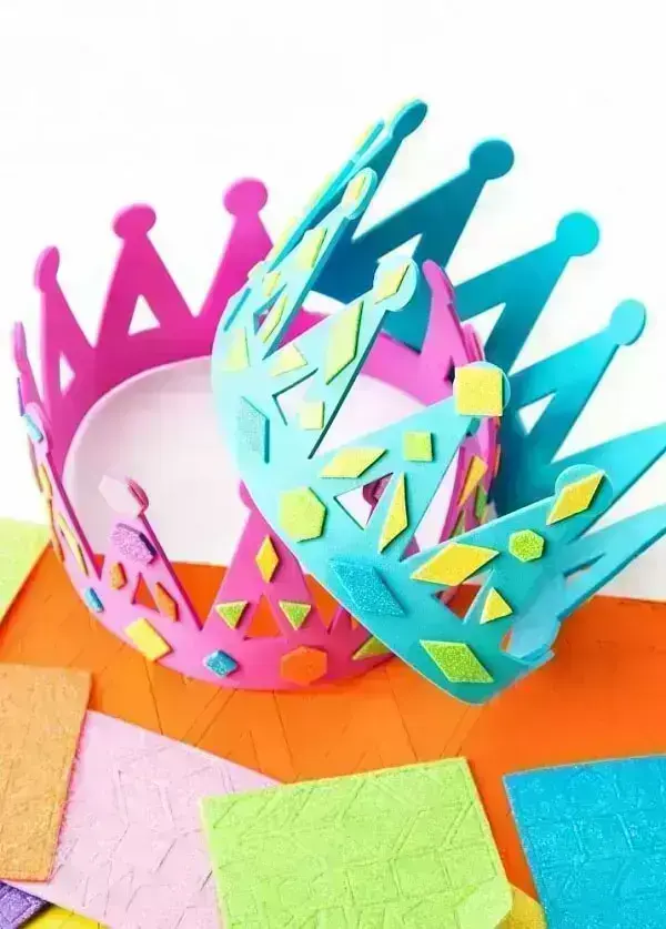 Crowns for kings and queens, only these were made of EVA