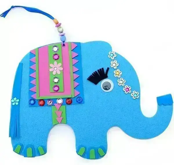 Colorful elephant made of EVA is pure charm