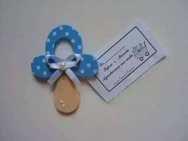 Simple eva baby tea souvenir model with pacifier shape