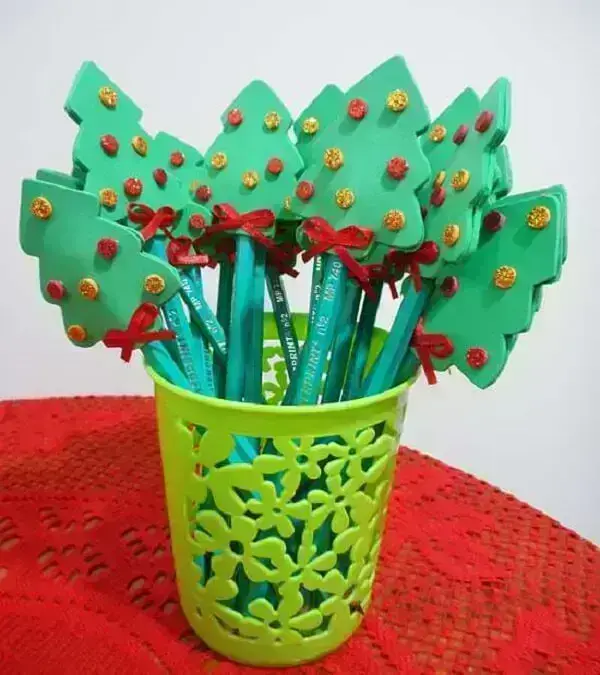 Pencil sharpener as Christmas souvenirs in EVA