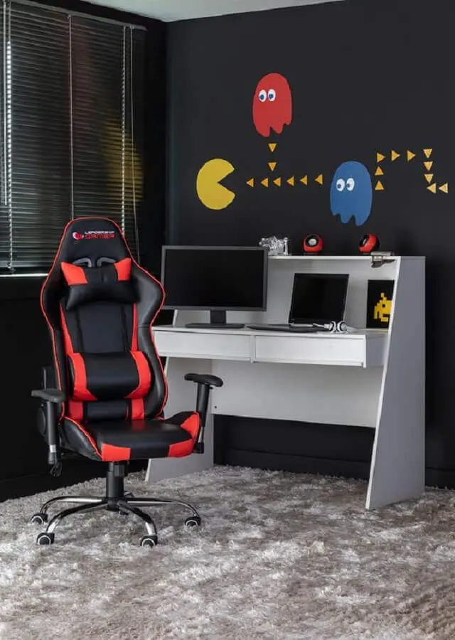 cadeira presidente gamer para decoração de escritório divertido Foto Pinterest