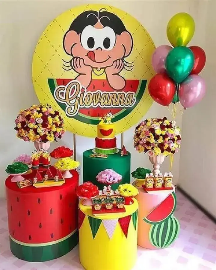 decoração de festa infantil da magali Foto Artesanatop