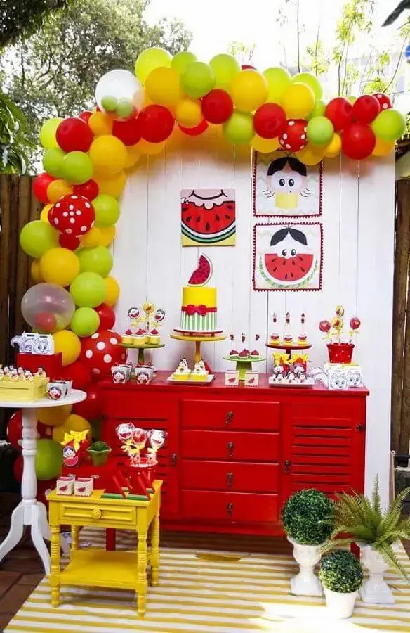 idea of decoration for magali birthday party table Foto Pinterest