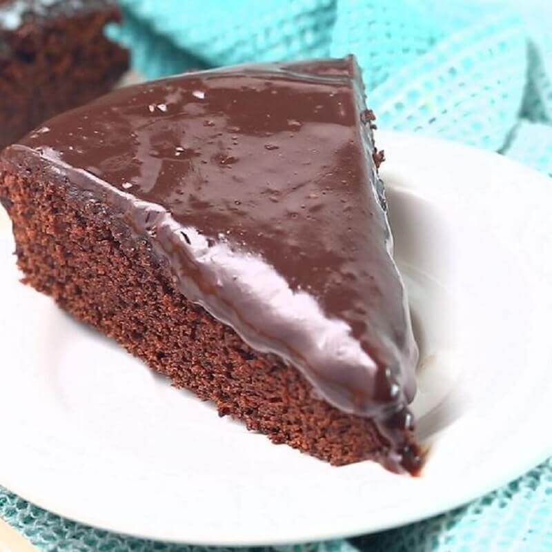receita de bolo de chocolate com cobertura Foto Pinterest
