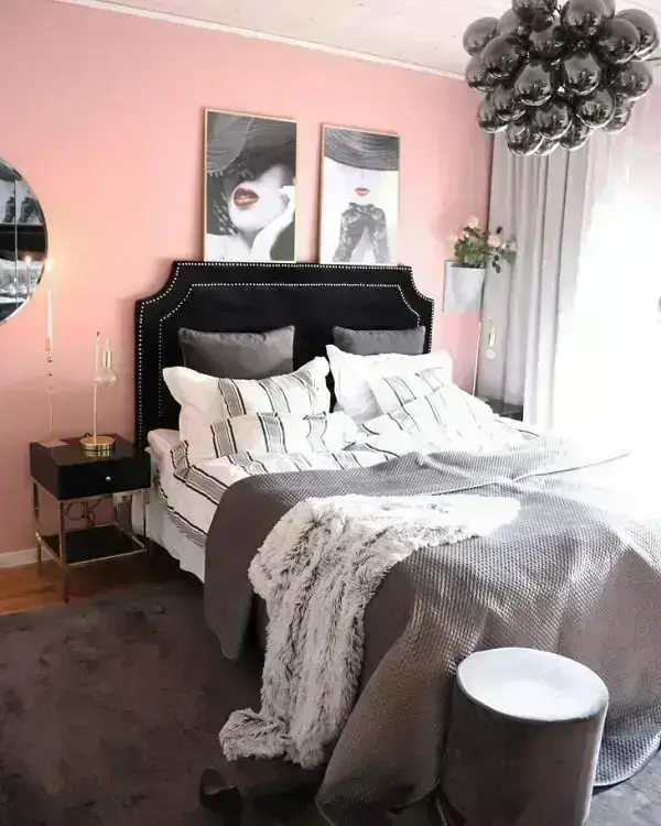 Cores para quartos com decoração romântica