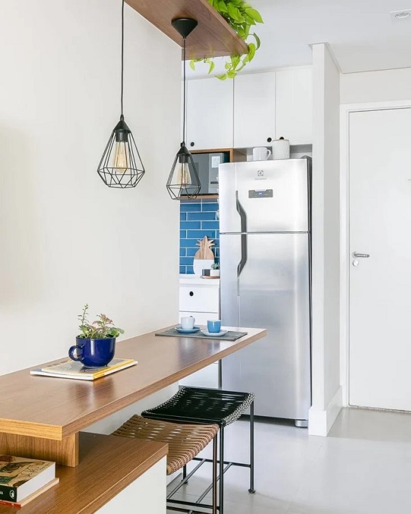 Modelo de mesa pequena para cozinha ideal para quem mora em apartamento
