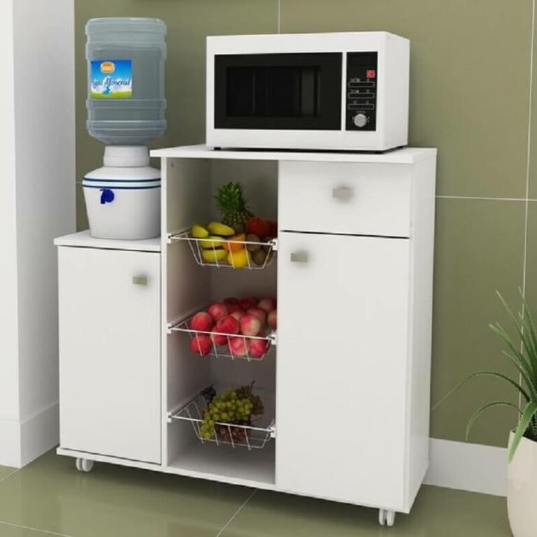 Armário Multiuso para Cozinha com Fruteira e Duas Portas