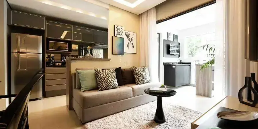 dicas de decoração para apartamento pequeno e moderno Foto ImovelWeb