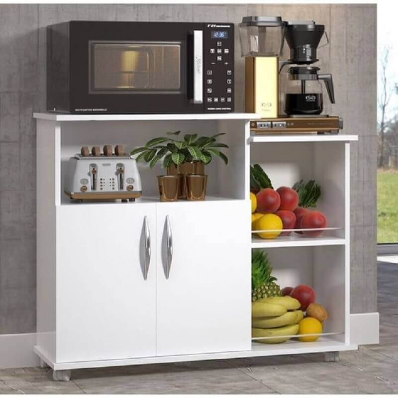 modelo de armário multiuso para cozinha com fruteira Foto Promotop