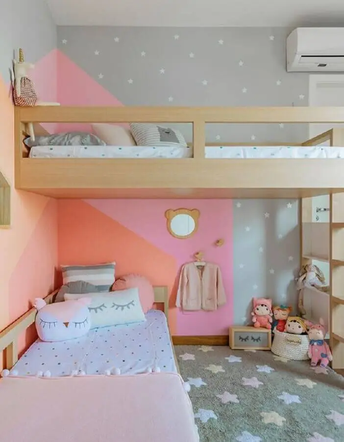 Decoração para quarto infantil planejado com beliche Foto Jeito de Casa