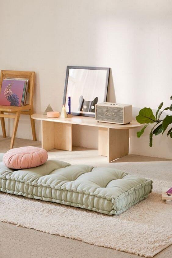 Almofada futon para sala de estar confortável