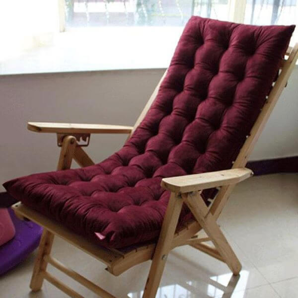 Almofadas futon para poltrona de madeira