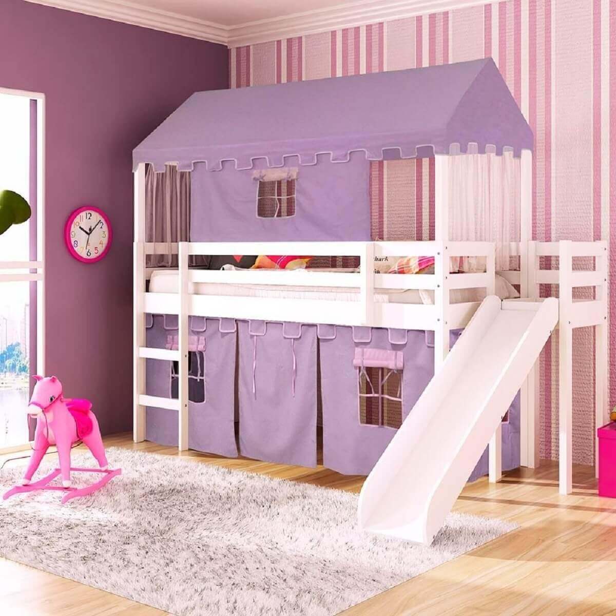 camas criativas infantil para quarto de menina Foto Casatema