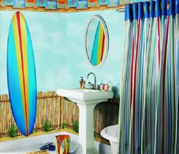 Banheiro infantil com decoração exclusiva para os sufistas
