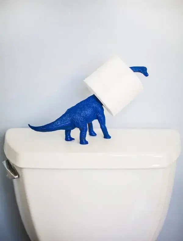 Kit banheiro infantil criativo para papel higiênico