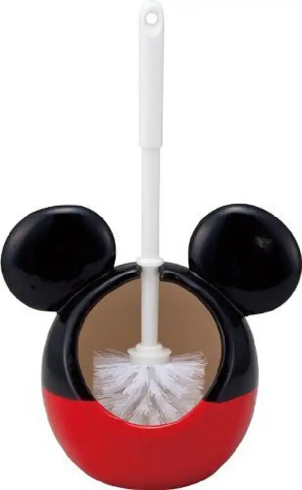Kit banheiro infantil do Mickey para limpeza do vaso sanitário