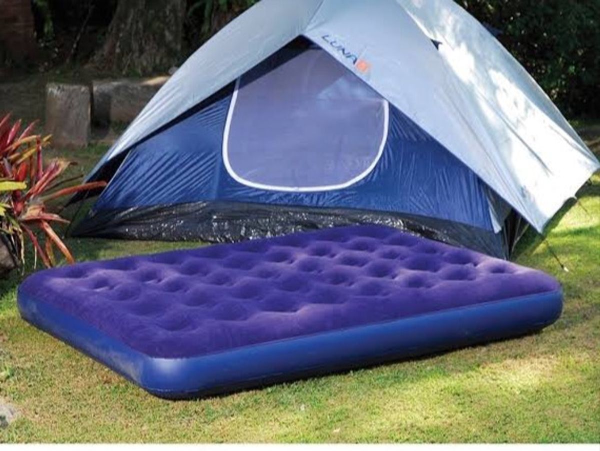 Colchão inflável casal para camping resistente