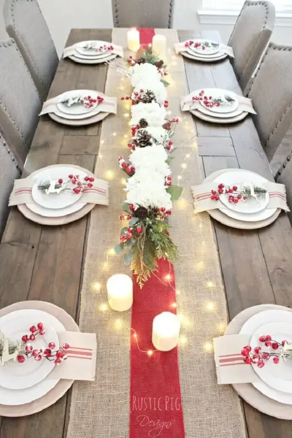decoration for simple and rustic christmas table Photo Crate and Barrel