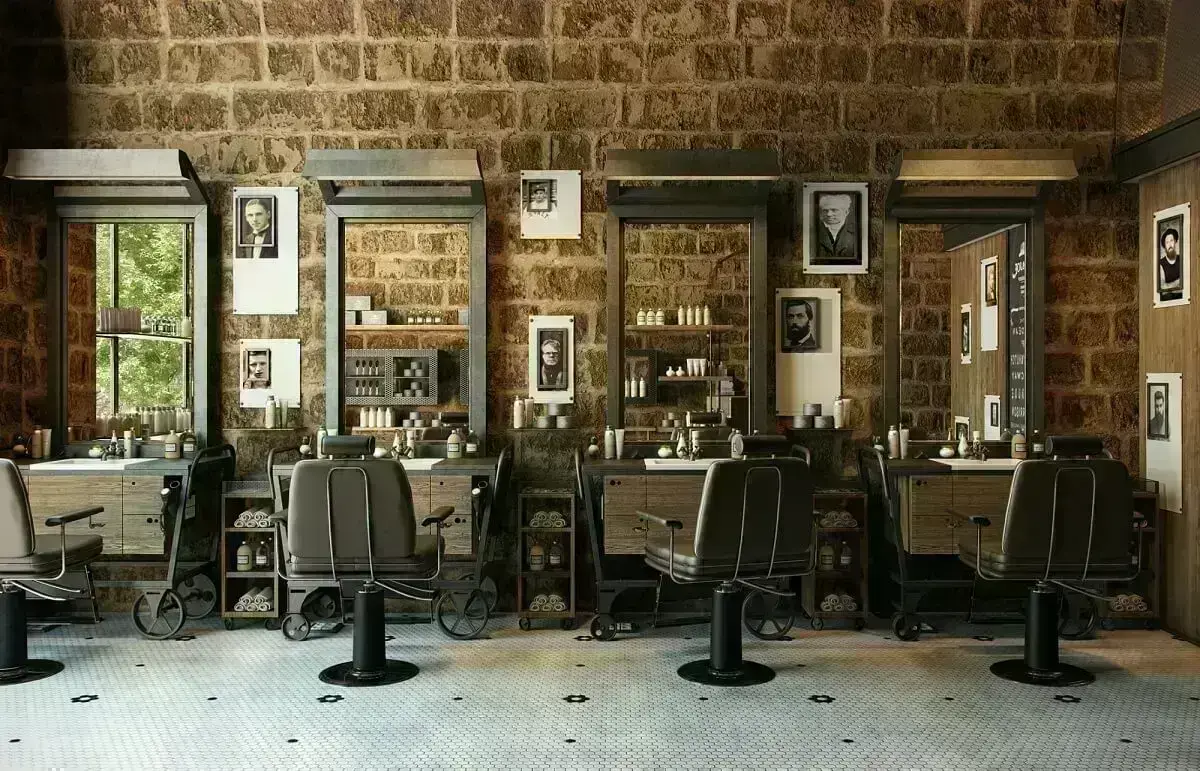 Máquina de cortar cabelo infantil, cadeira de barbeiro com corte