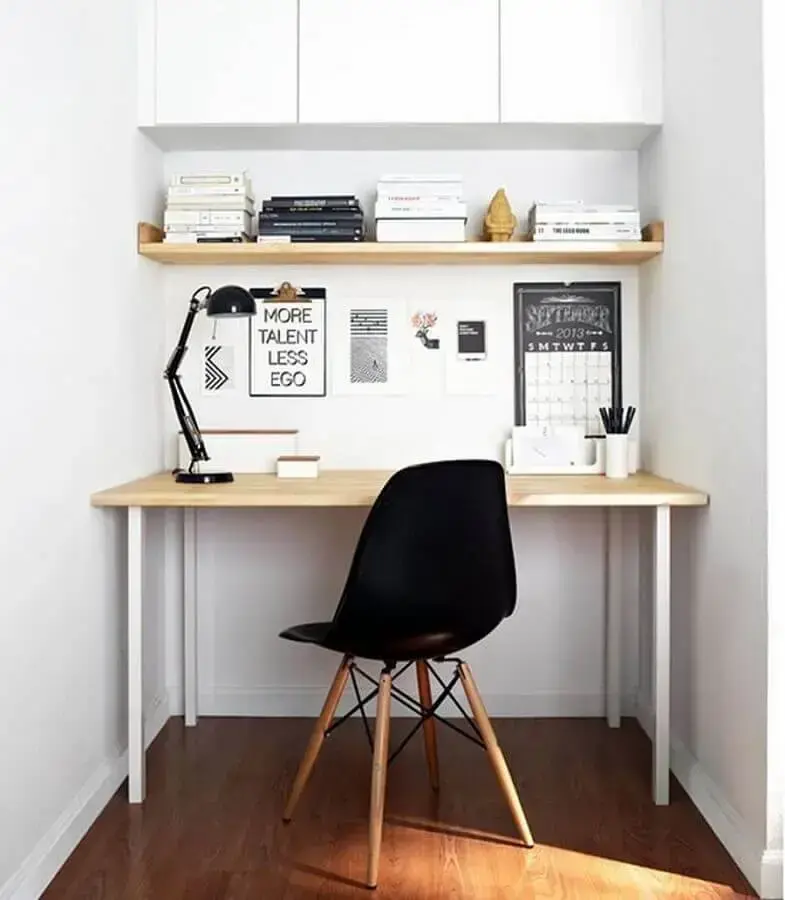 mesa para home office pequeno e simples Foto Lolafá