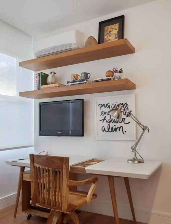 modelo de mesa para home office com pés palito Foto Pinterest
