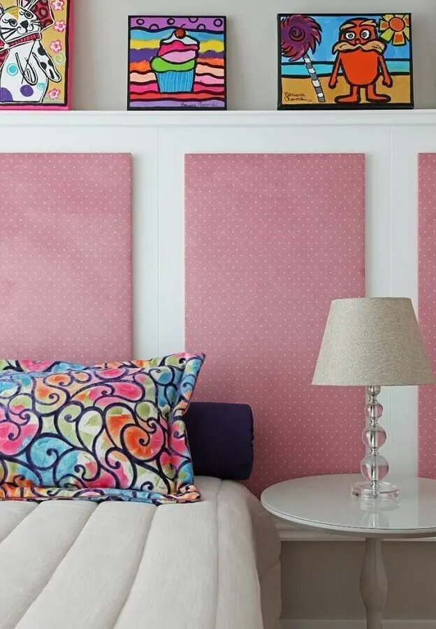 quadros coloridos para decoração de quarto feminino Foto Otimizi