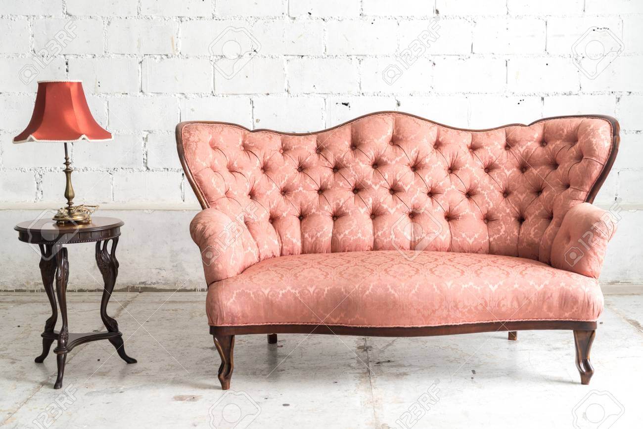 sofa antigo rosa foto pinterest