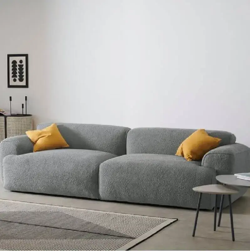 sofá com tecido Boucle - tendência de decoração para 20201 Foto MADE