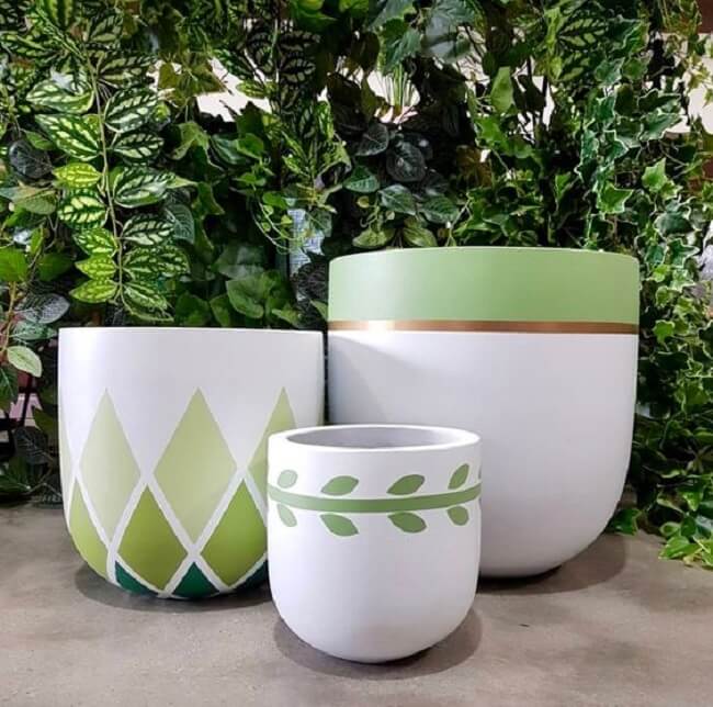 Decore a casa com vasos de cerâmica pintados. Fonte: Alibaba