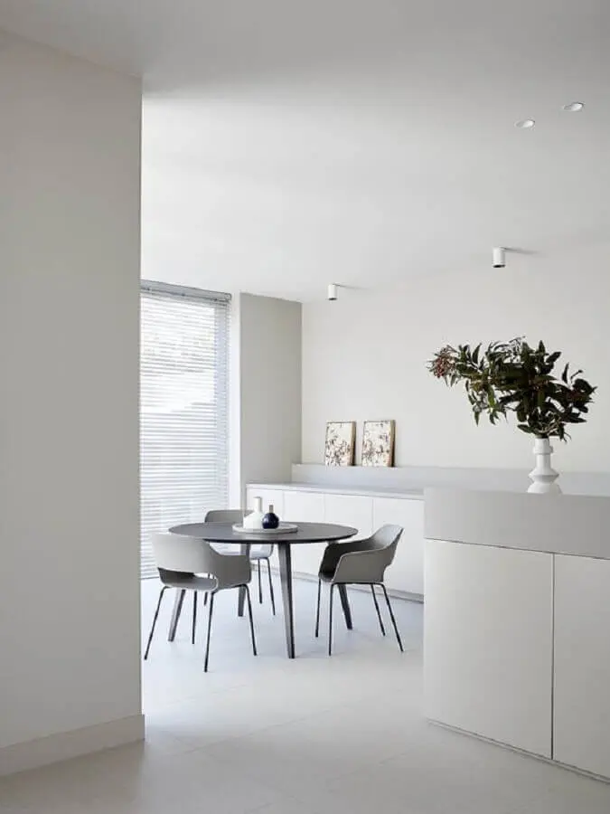 decoração de sala de jantar minimalista Foto Futurist Architecture