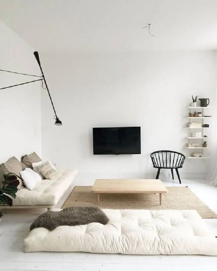 decoração para sala minimalista simples Foto Pinterest