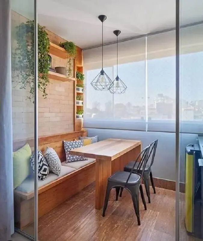 móveis para varanda de apartamento planejado Foto Liven Casa
