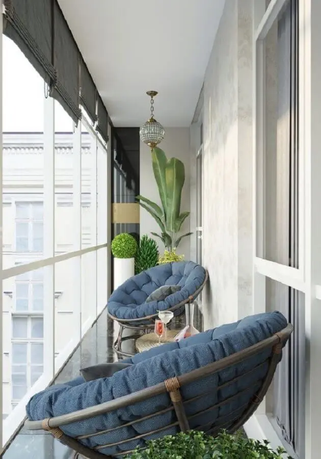 poltrona confortável para varanda pequena decorada Foto Homify