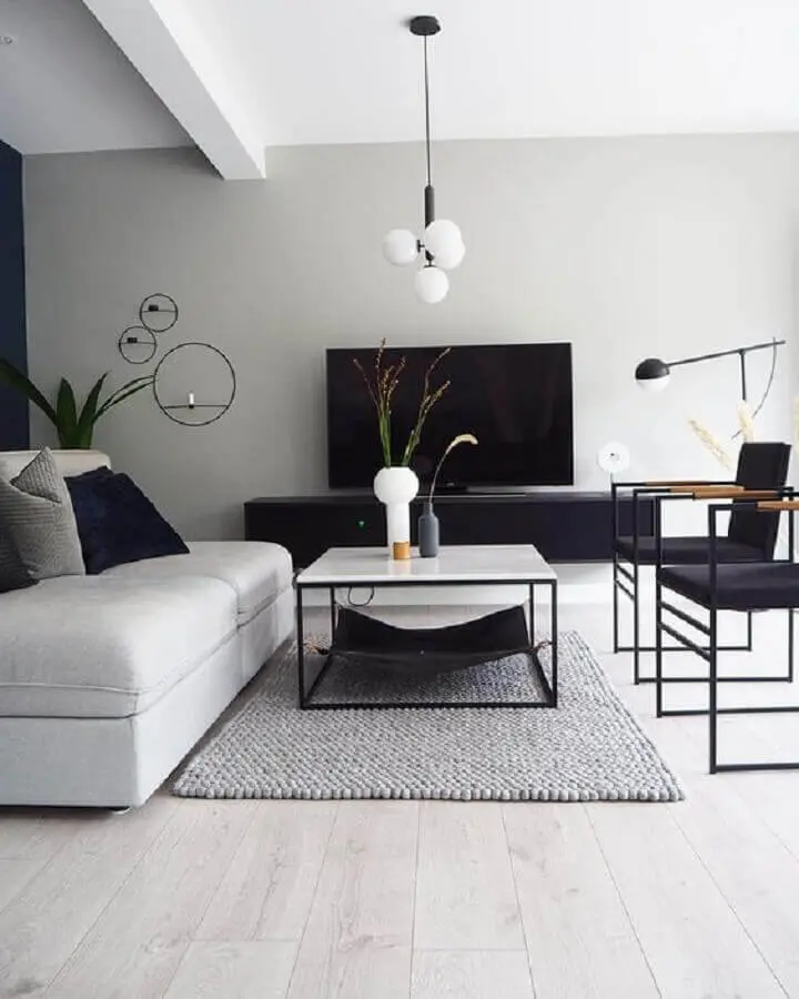 poltronas modernas para decoração de sala de tv minimalista Foto Futurist Architecture