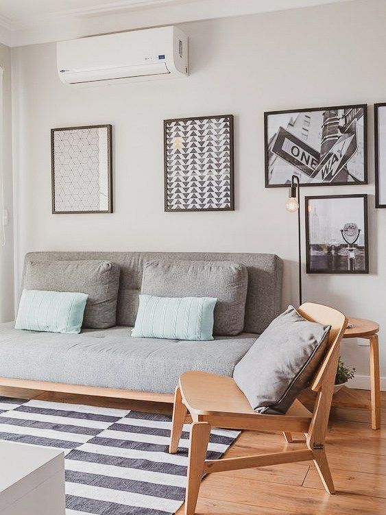 Sofá minimalista para sala moderna