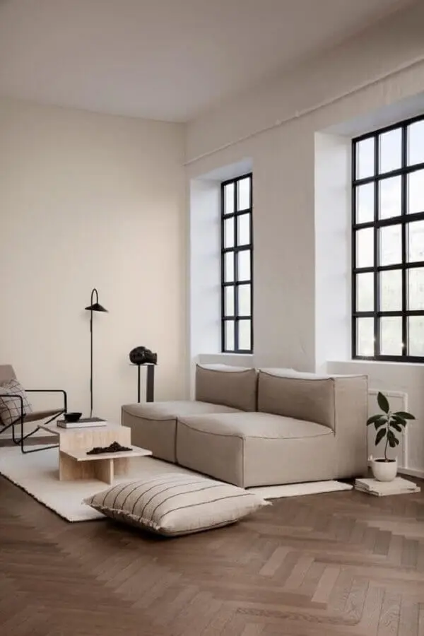 sofá modular para decoração de sala minimalista simples Foto Frenchy Fancy