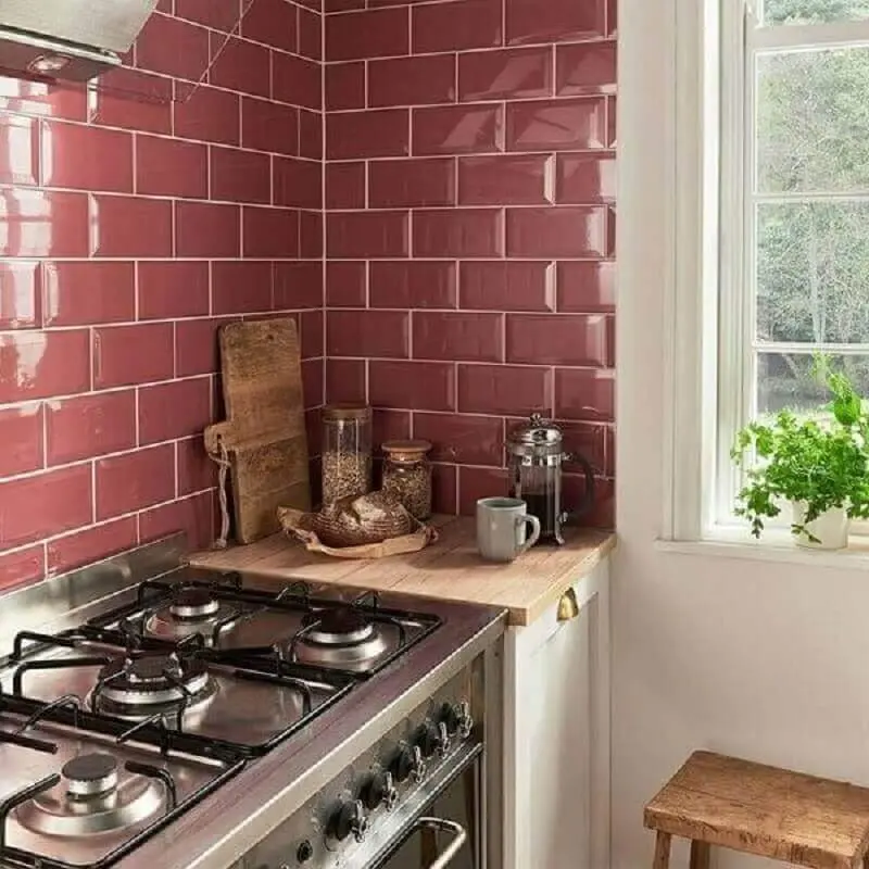 Decoração com azulejo de cozinha colorido
