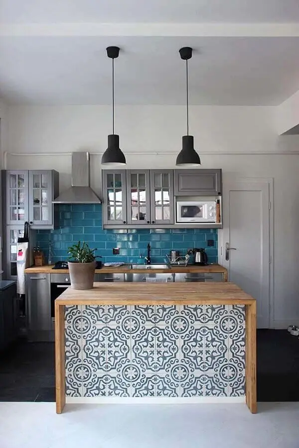 Decoração com modelos de azulejos para cozinha diferentes