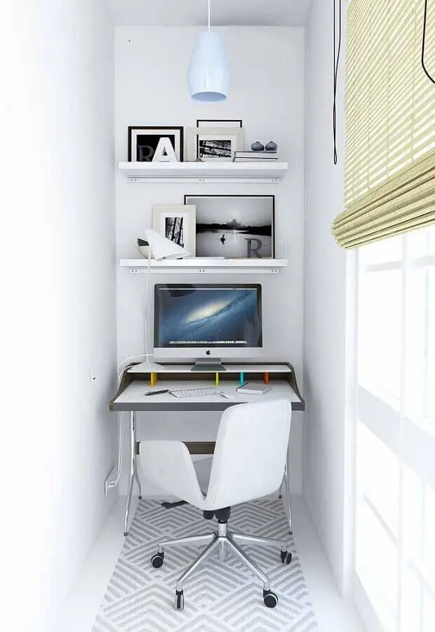 escrivaninha pequena para estudo para decoração minimalista Foto Pinterest