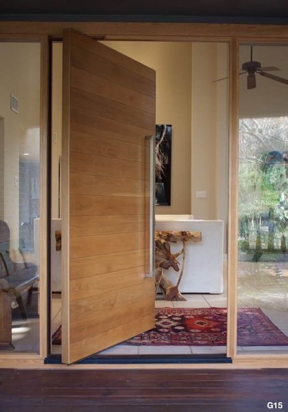 Porta de madeira para sala moderna