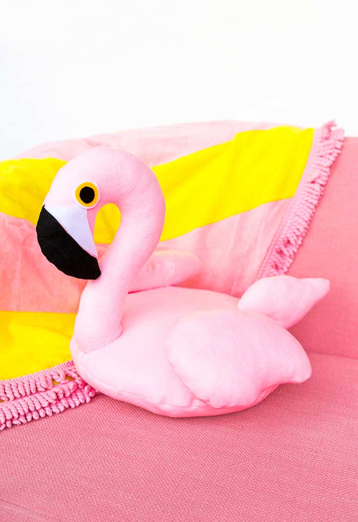 Almofadas divertidas de flamingo