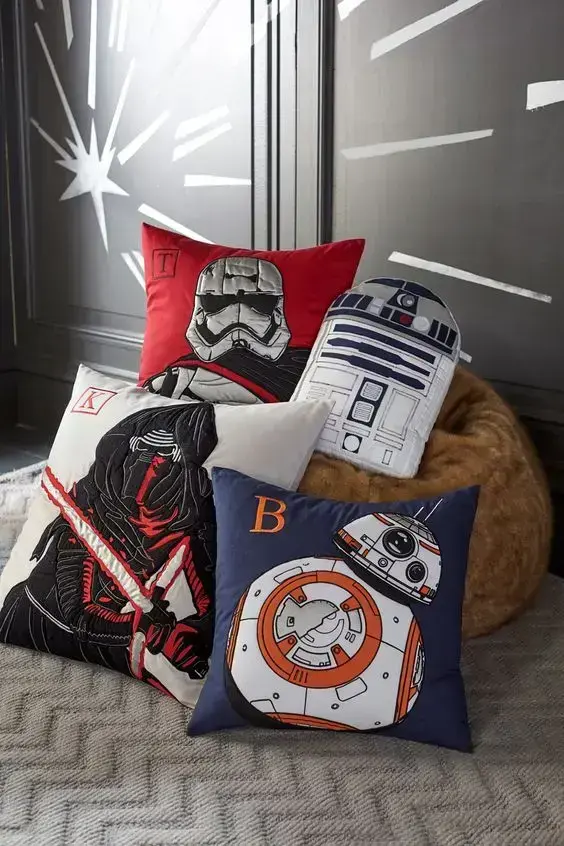 Almofadas do star wars para decoraçaõ geek