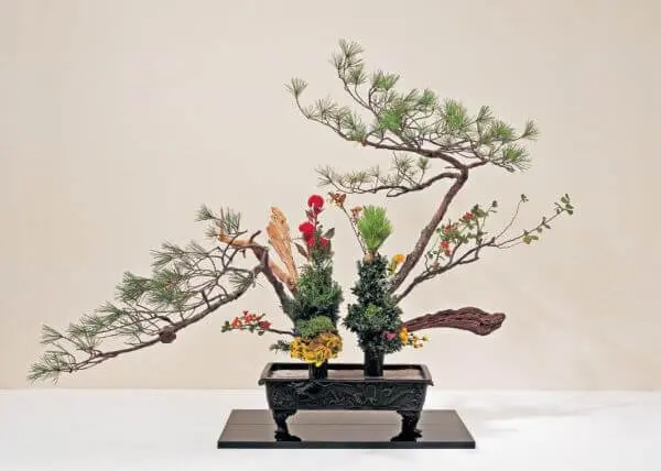 Arte ikebana para decoração