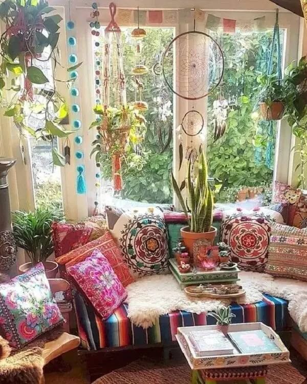 As plantas estão por todos os lados na decoração indiana. Fonte: Pinterest