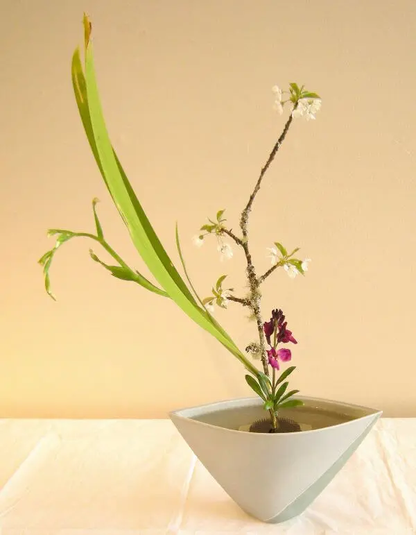 Vaso ikebana para decoração