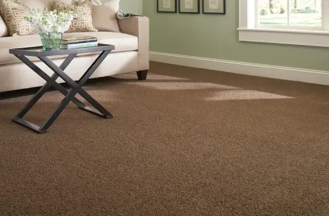 Carpete marrom para sala de estar clássica