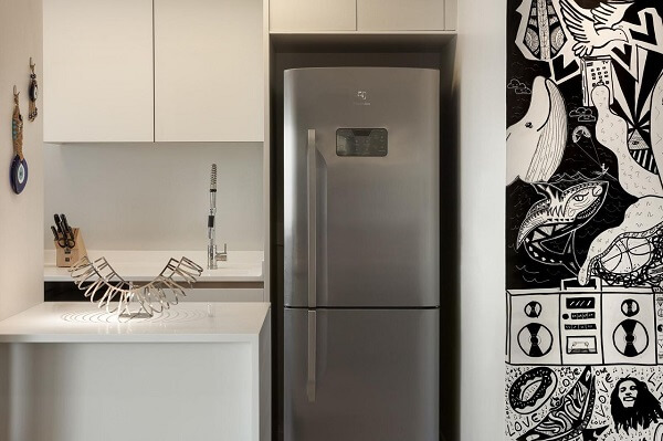 Feng shui cozinha: mantenha a geladeira limpa e organizada. Projeto de Ornare