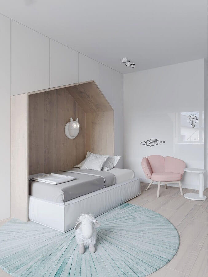Cores claras para quarto infantil minimalista com cores de casas modernas Foto iFuun